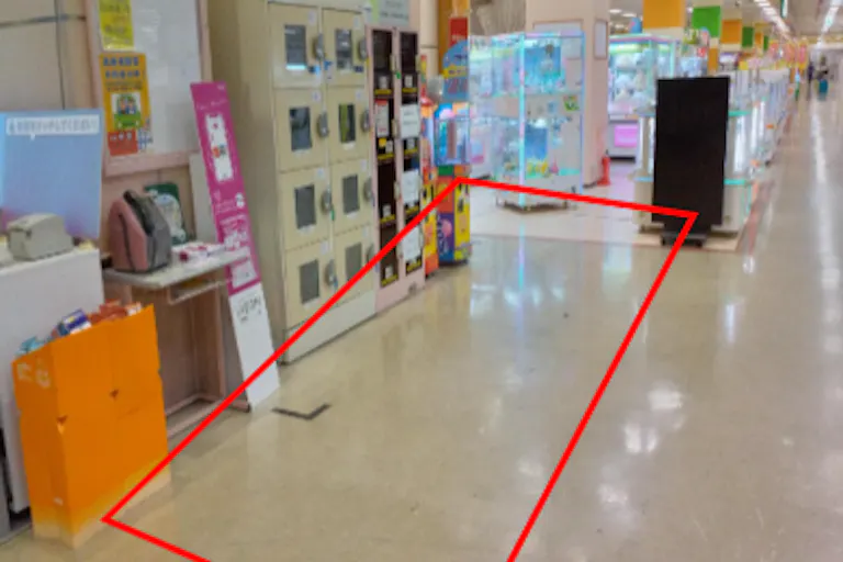 【イオン中仙店】イオン中仙店_1Fお客さまロッカー前 販促プロモーション出店に最適なスーパー店内催事イベントスペースの画像2