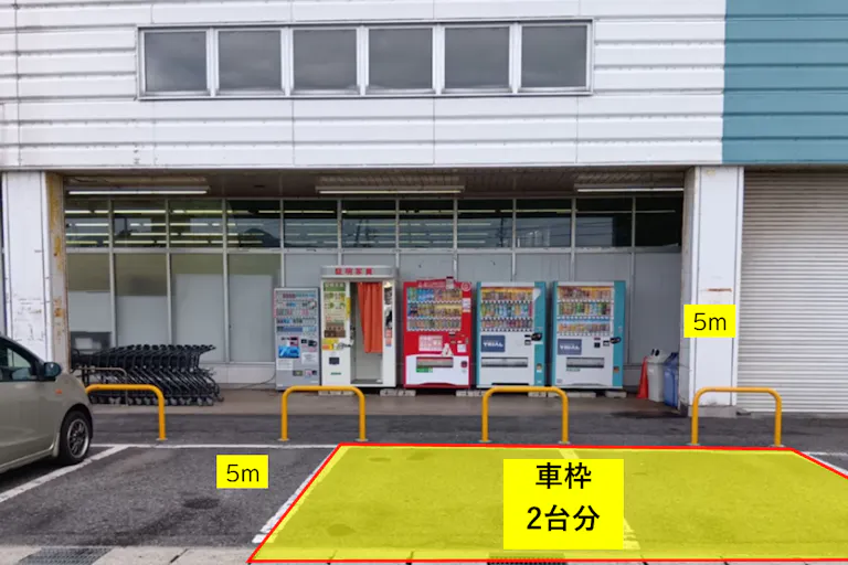 出店スペース:車枠2台分
