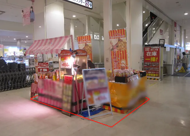 【イオンスタイル名取】プロモーションイベントや各種物販に最適な人通りの多い1階エスカレーター付近のイベントスペース