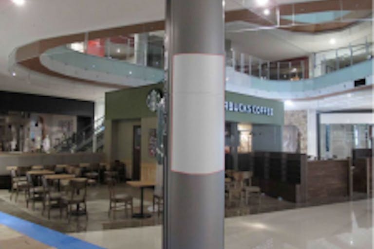 【イオンモール名古屋茶屋】モール内広告 柱巻きの画像1