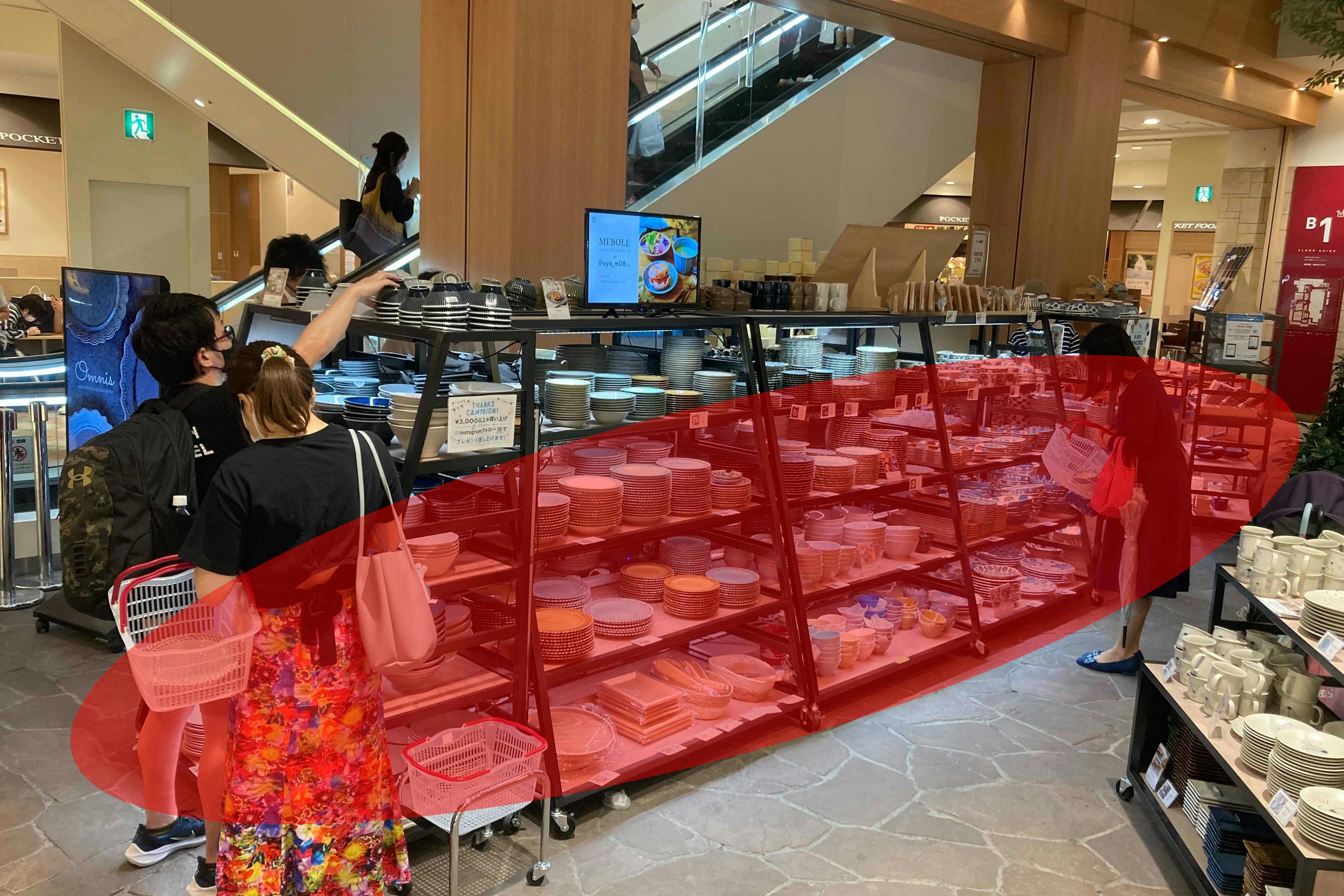 【モザイクモール港北】プロモーションイベントや食や生活雑貨のポップアップストアに最適な食品フロアのイベントスペース