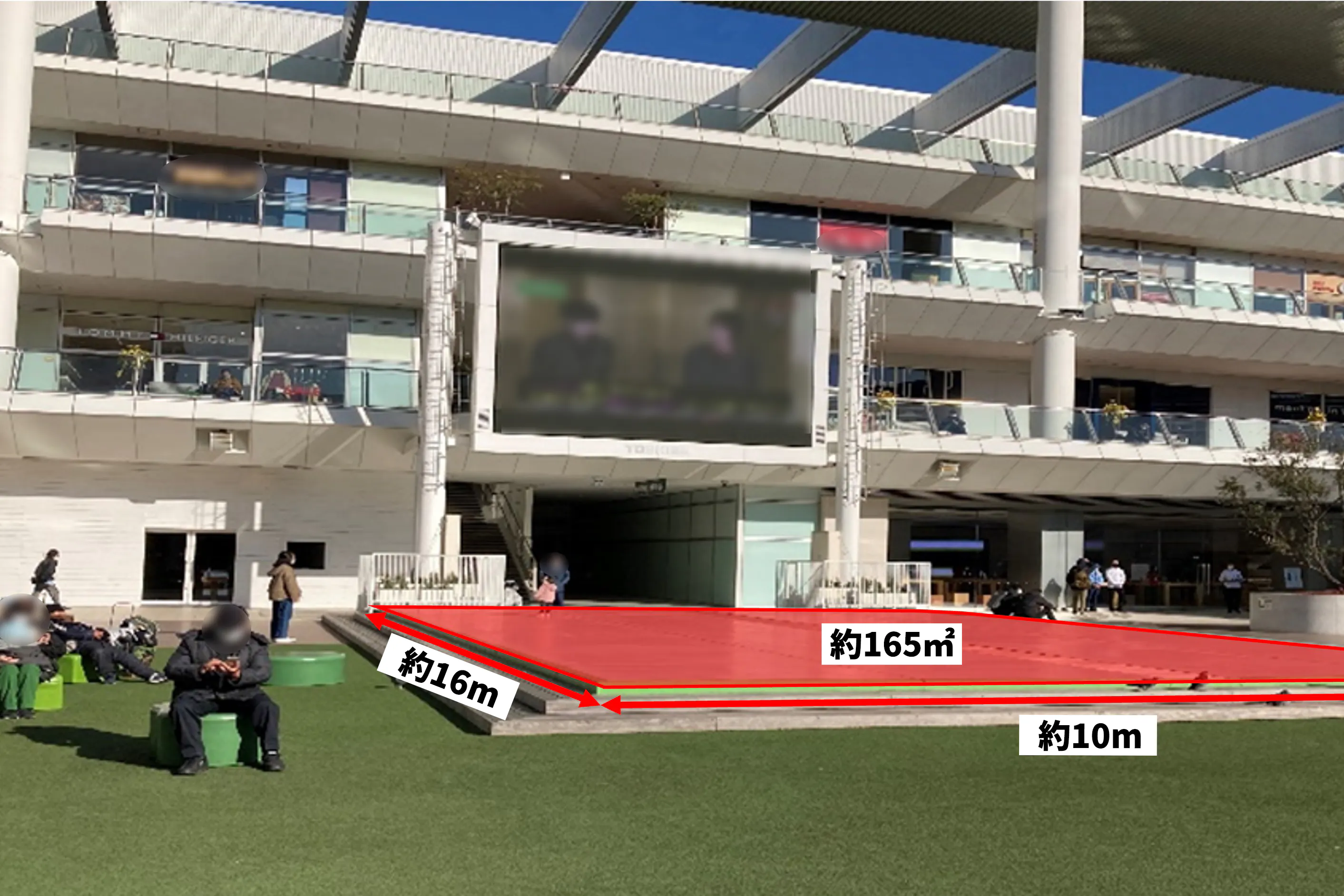 【ラゾーナ川崎プラザ】2階 ルーファ広場 アクアステージ