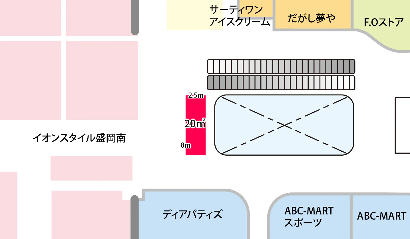 【イオンモール盛岡南*】3階ブリッジD