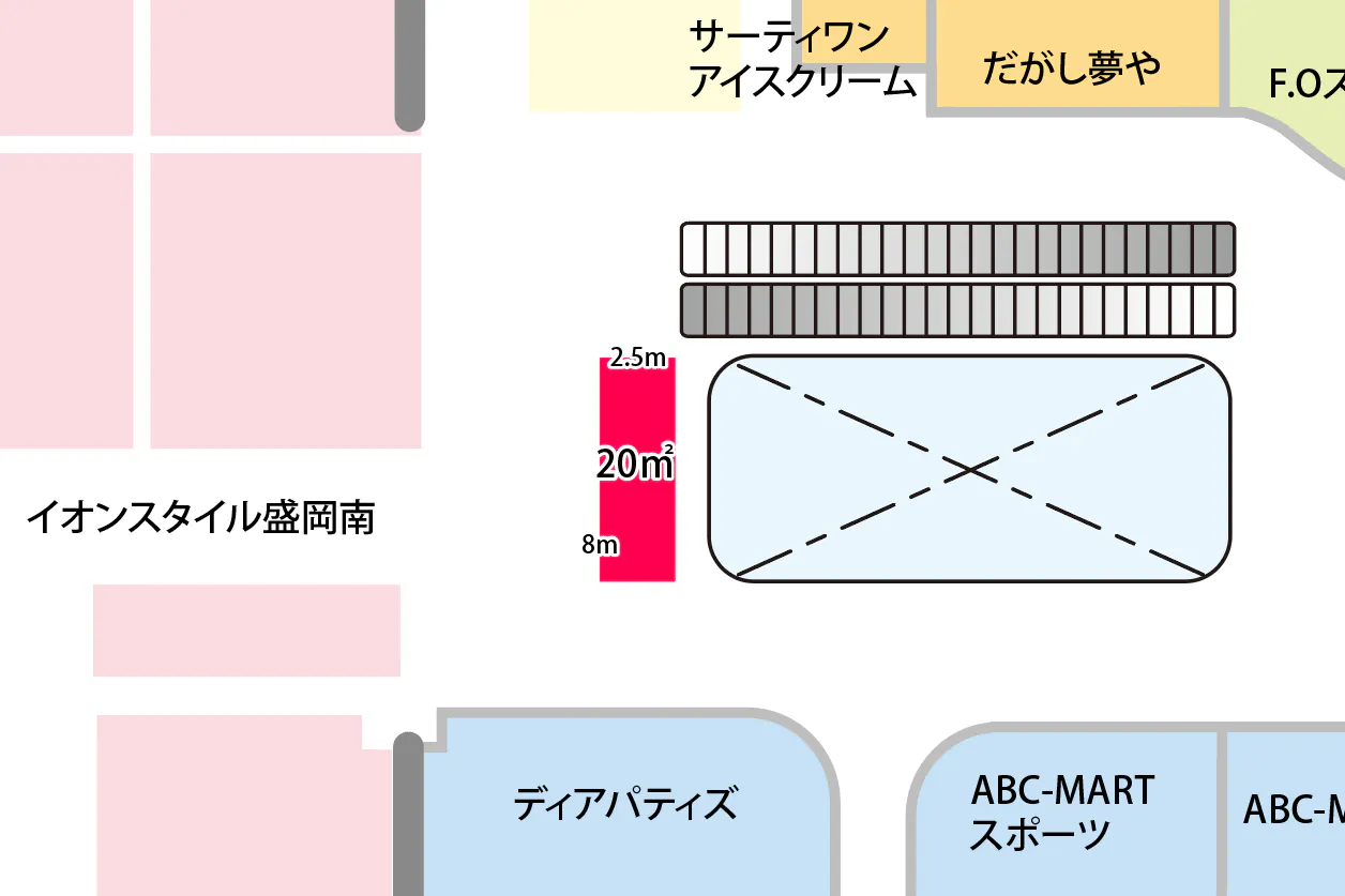 【イオンモール盛岡南*】3階ブリッジD