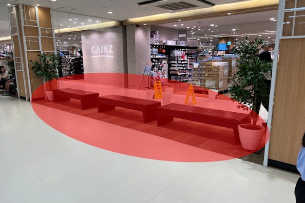 【イオンスタイル湘南茅ヶ崎/そよら湘南茅ヶ崎】商品サンプリングやPR、家族連れ向けワークショップに最適な2F立体駐車場出口近くのイベントスペース