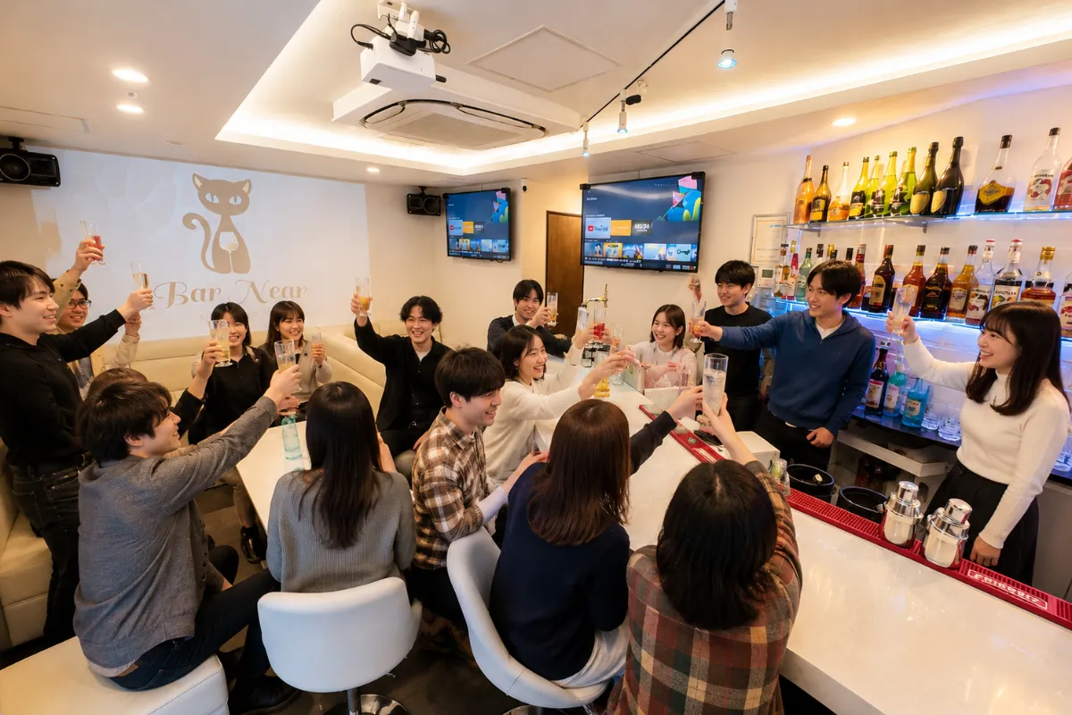 【心斎橋駅5分】ロケや撮影会等の撮影用途やオフ会等のイベント、オフサイトミーティングに最適なオーセンティックなバースペース