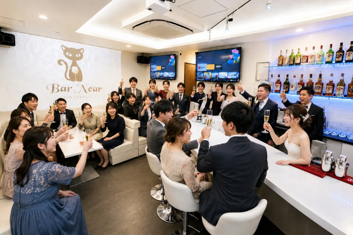 【心斎橋駅5分】ロケや撮影会等の撮影用途やオフ会等のイベント、オフサイトミーティングに最適なオーセンティックなバースペース
