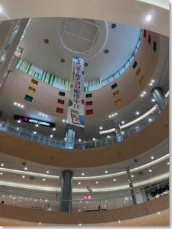 【イオンモール高崎】モール内広告 大型バナー セントラルコートの画像
