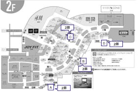 【イオンモール筑紫野】モール内広告 エレベーター