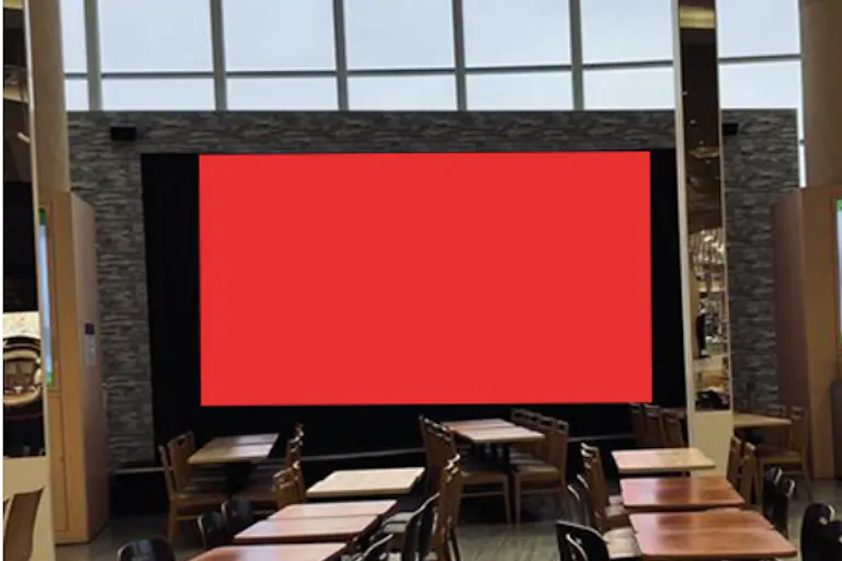 【イオンモール熱田*】2F フードコート大型ビジョンの画像1