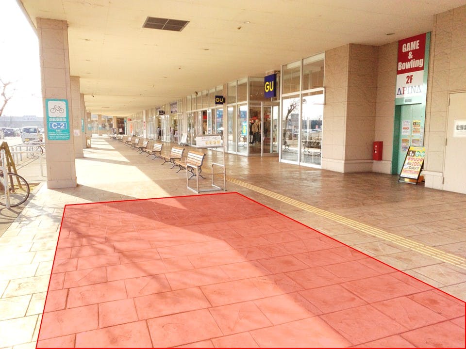 【イオンタウン鈴鹿】販促プロモーションや食物販に最適な駐車場近くの屋外スペースの画像