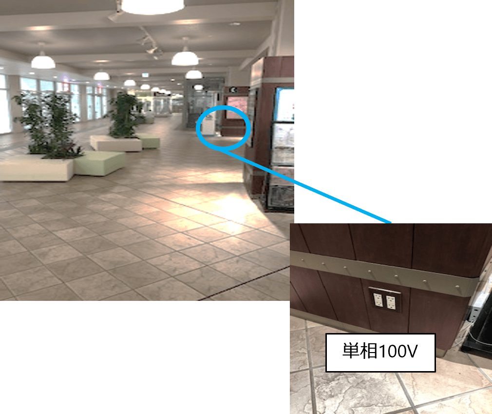 【みのおキューズモール】「⑦EAST3-2F ドコモ前スペース」物販催事やワークショップに適した、エスカレーター近く通行量の多いイベントスペース