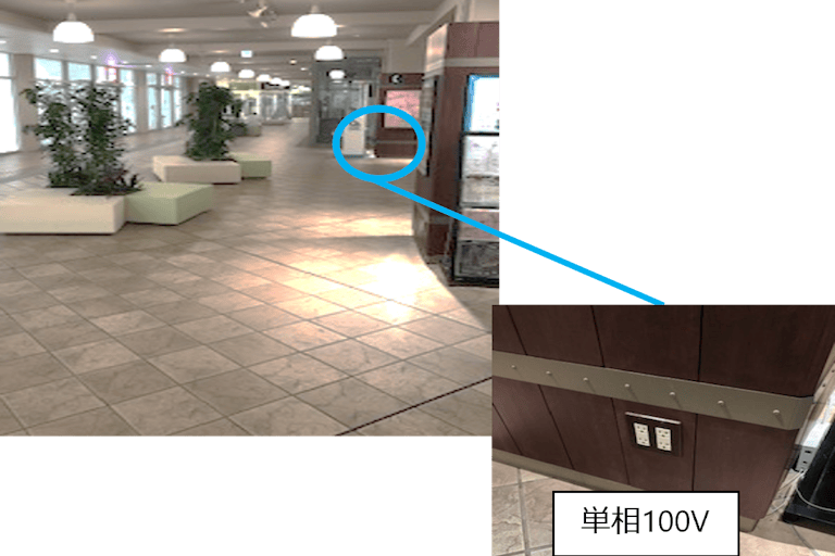 【みのおキューズモール】「⑦EAST3-2F ドコモ前スペース」物販催事やワークショップに適した、エスカレーター近く通行量の多いイベントスペースの画像2