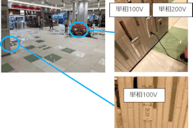 【みのおキューズモール】「①CENTER-2F 西側催事スペース」物販催事やワークショップなどに最適な、デッキ入口すぐでメイン導線上イベントスペース