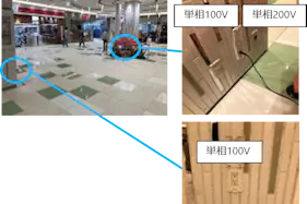 【みのおキューズモール】「①CENTER-2F 西側催事スペース」物販催事やワークショップなどに最適な、デッキ入口すぐでメイン導線上イベントスペース