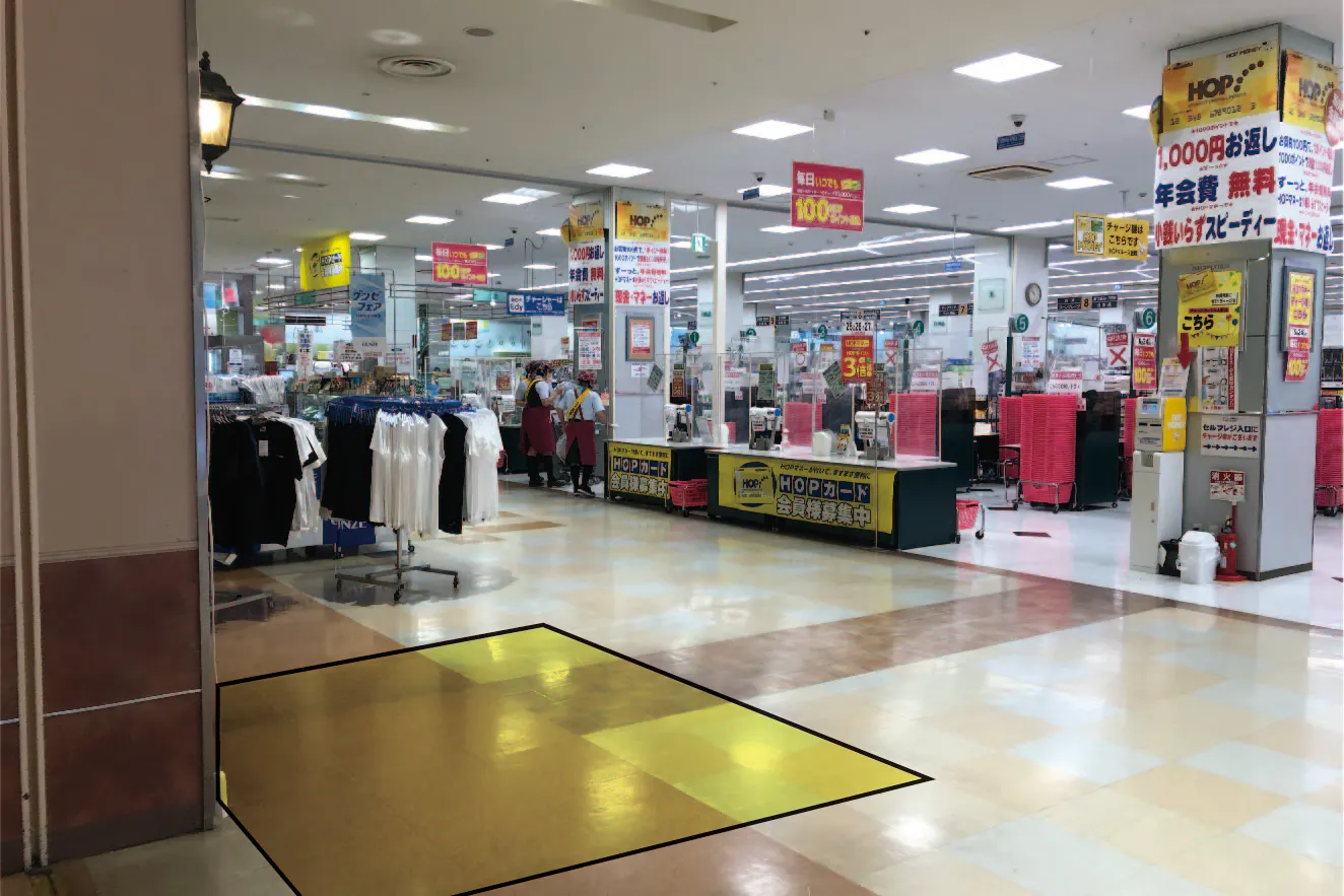 【つかしん】食物販やプロモーションイベントに最適な食品スーパー前のイベントスペース(アルプラザレジ前)