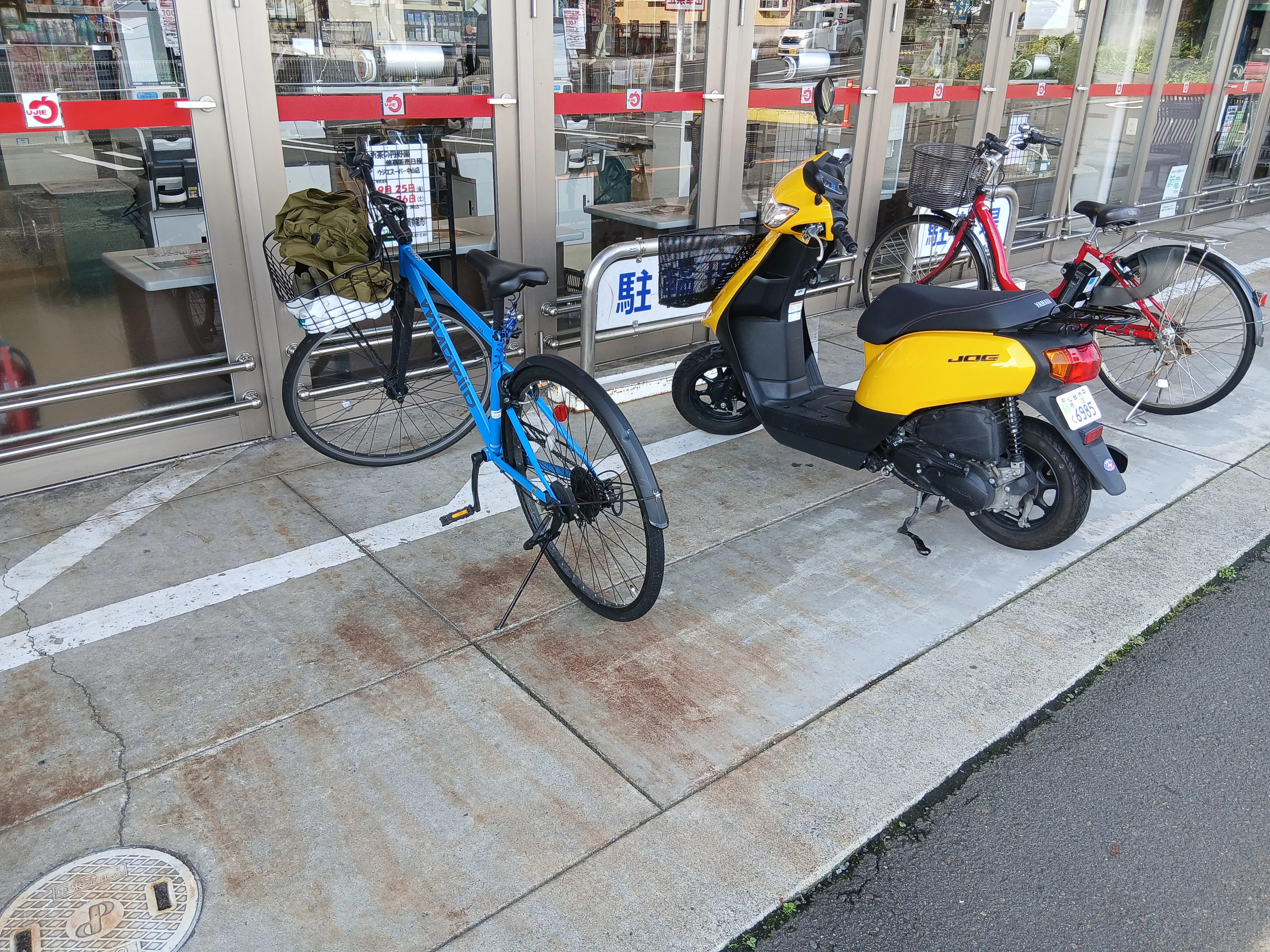 【ウジエスーパー中山店】販促プロモーションや物販に利用可能な駐輪場スペース