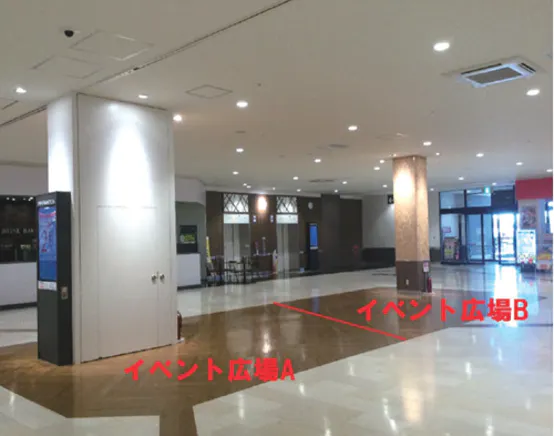 【イオンタウン茨木太田】プロモーションイベントや物産展に適した大型店舗目の前のイベントスペース(2階イベント広場B)