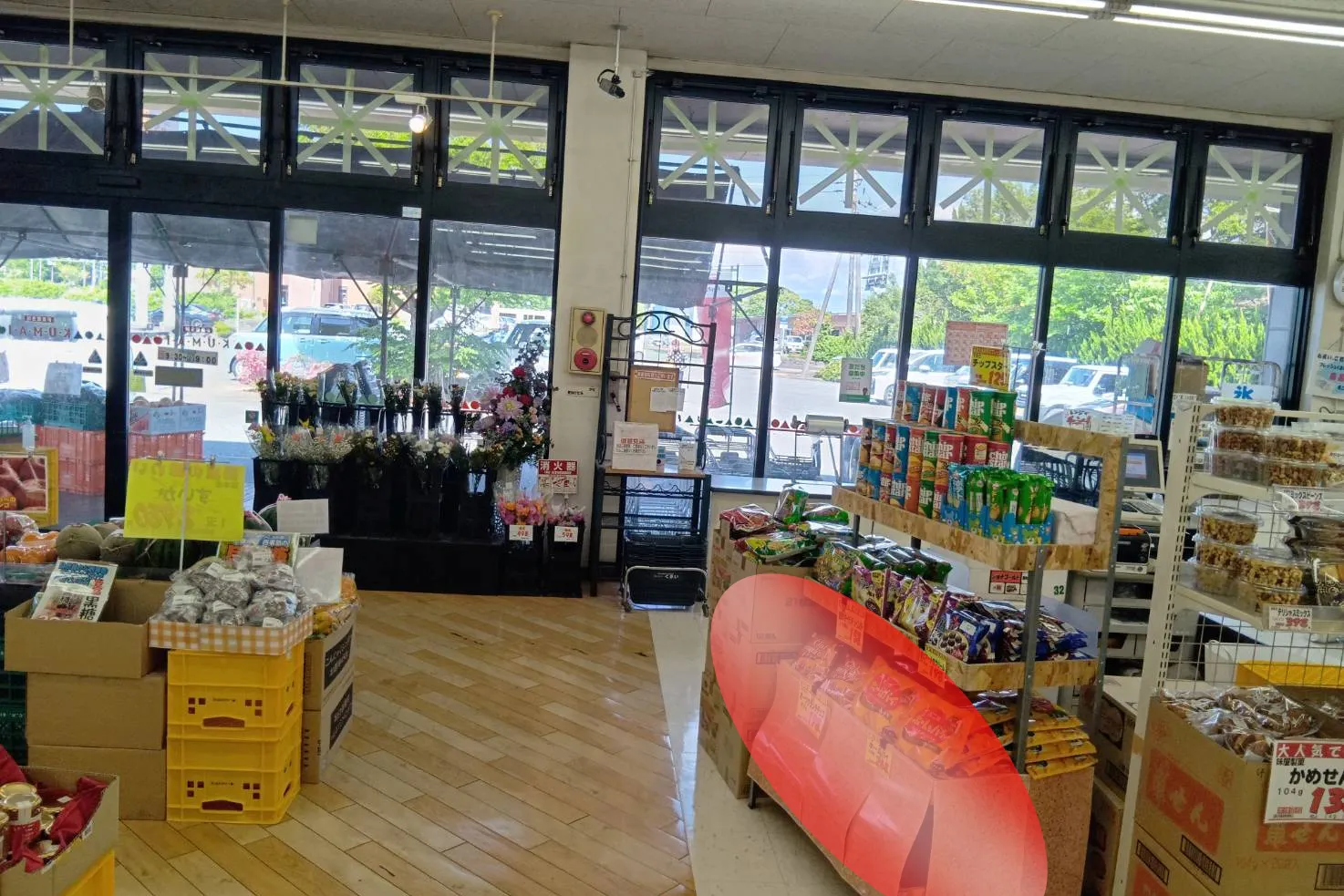 【フレッシュくまい不知火店】スーパー屋内の販促・ポップアップ向けスペース