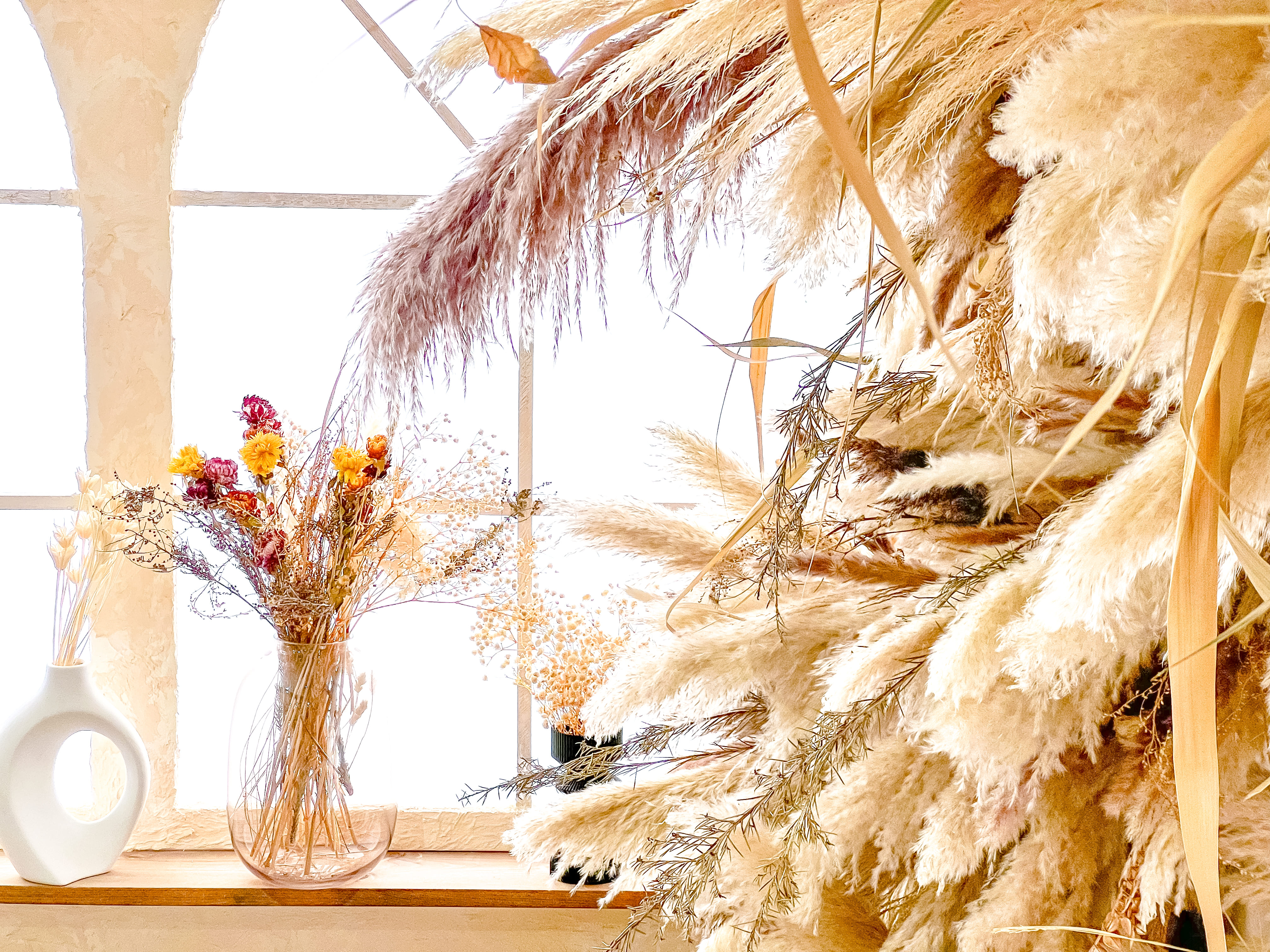 【代官山駅2分】撮影に適した巨大なドライフラワーが特徴的な機材の使用も無料なレンタルスタジオ