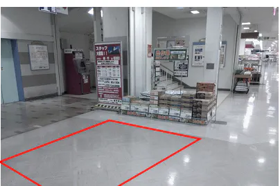 【イオン能代店】1F食品入り口側エレベーター前催事場 販促プロモーションや物販に最適なスーパー店内催事イベントスペース