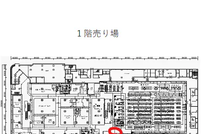 【イオン能代店】1F食品入り口側エレベーター前催事場 販促プロモーションや物販に最適なスーパー店内催事イベントスペース