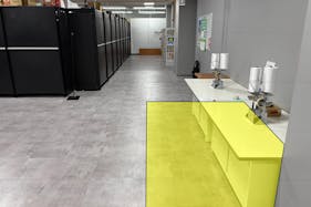 【メガセンタートライアル中間店】食物販やPR活動に最適な店内「①1Fレジアウト【左側】スペース」