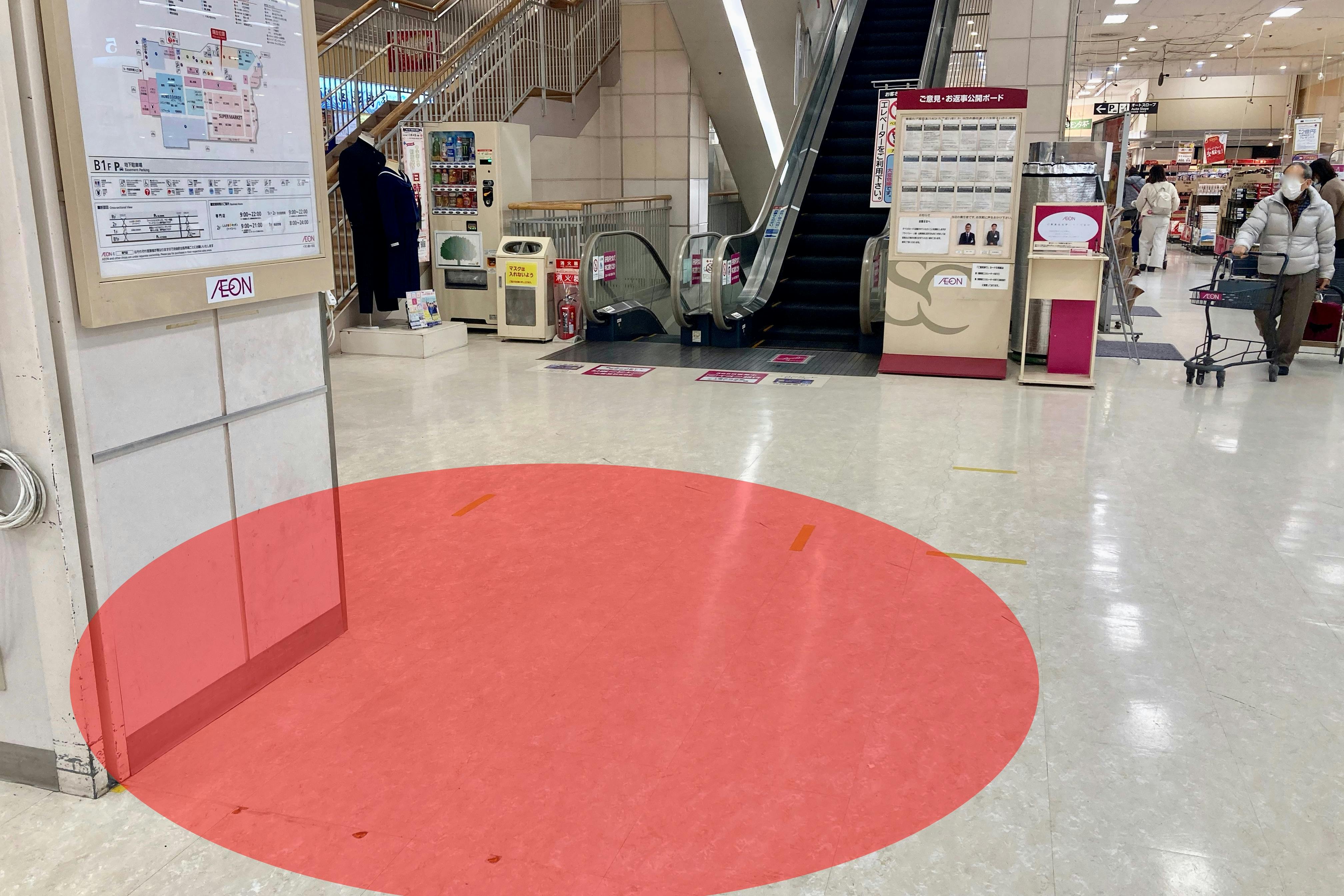 【イオン鎌ヶ谷ショッピングセンター】キッチンカーでの出店に最適なショッピングセンター食料品売場に隣接したイベントスペース(A)