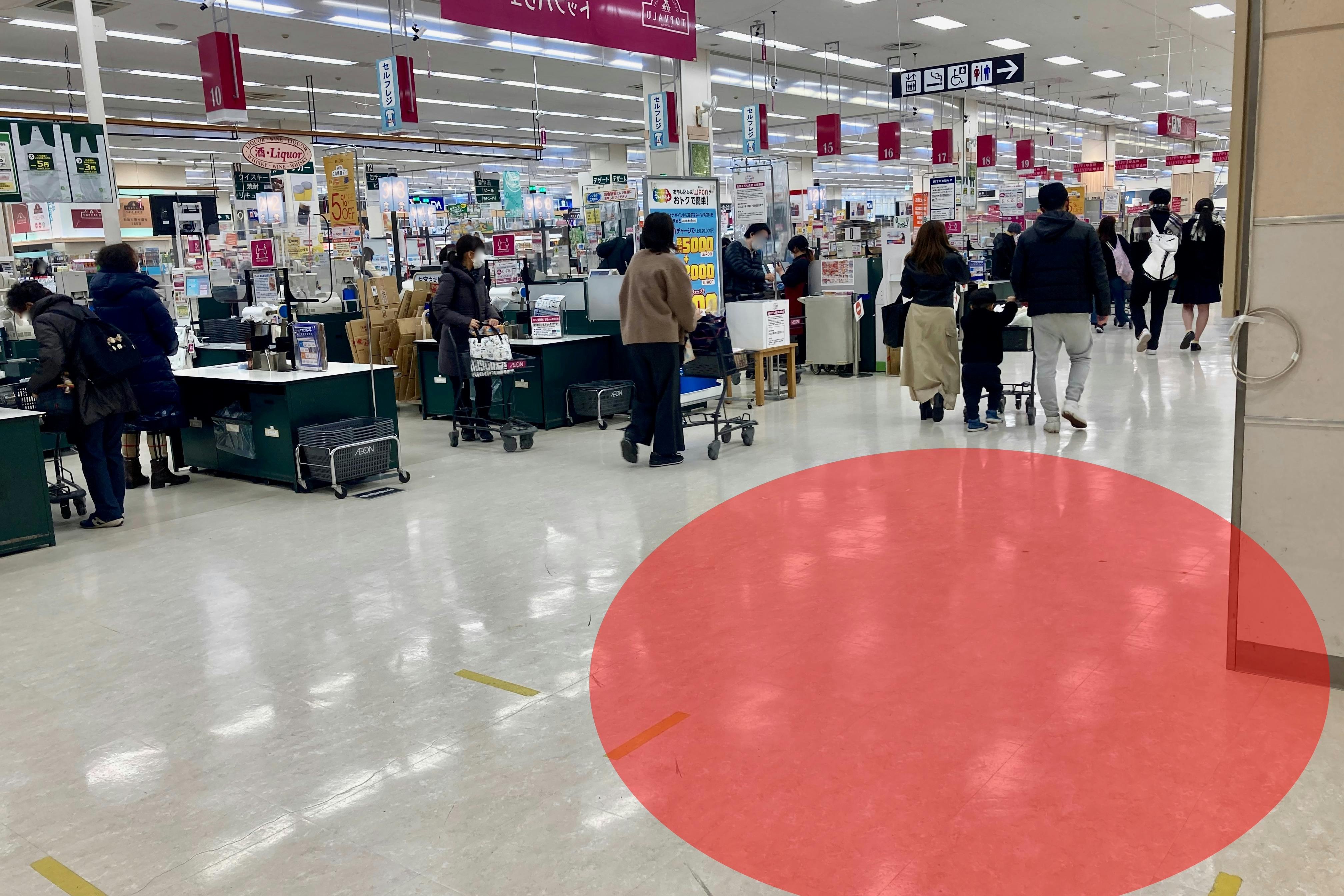 【イオン鎌ヶ谷ショッピングセンター】キッチンカーでの出店に最適なショッピングセンター食料品売場に隣接したイベントスペース(A)
