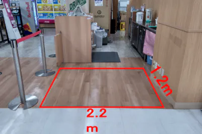 【イオンスタイル御所野】イートイン前 販促プロモーションや物販に最適なスーパー店内催事イベントスペース
