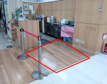 【イオンスタイル御所野】イートイン前 販促プロモーションや物販に最適なスーパー店内催事イベントスペース