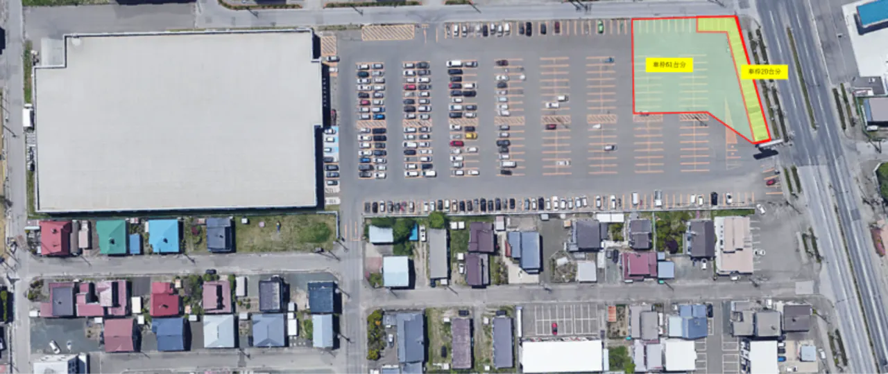 【スーパーセンタートライアル北見中ノ島店】【大スペース】駐車場_イベントスペース　※電源なしの画像