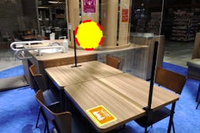 【イオンモール筑紫野】モール内広告 フードコートテーブルシール