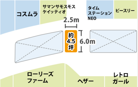 【イオンモール浜松市野*】2F　イベントスペースD(ヘザー前)