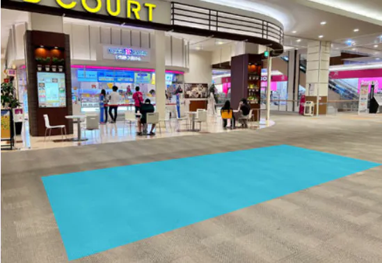 【イオンモール大垣*】2F　境界部（サーティワンアイスクリーム側）