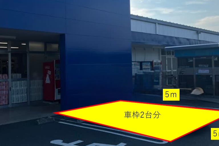出店スペース(ポーチ右側「L」)