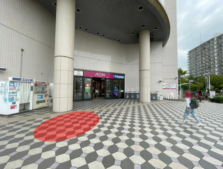 【イオン金沢八景ショッピングセンター】キッチンカーでの出店に最適なショッピングセンター敷地内の住宅街側にある屋外スペース