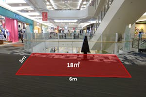 【イオンモール浦和美園】各種プロモーションや物販のポップアップストアに最適なグローバルワーク前ブリッジ前のイベントスペース