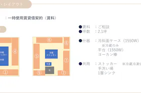 【北千住マルイ】2階 カレンダリウムF09【食物販・物産展】店内入って正面、什器完備の好立地スペース