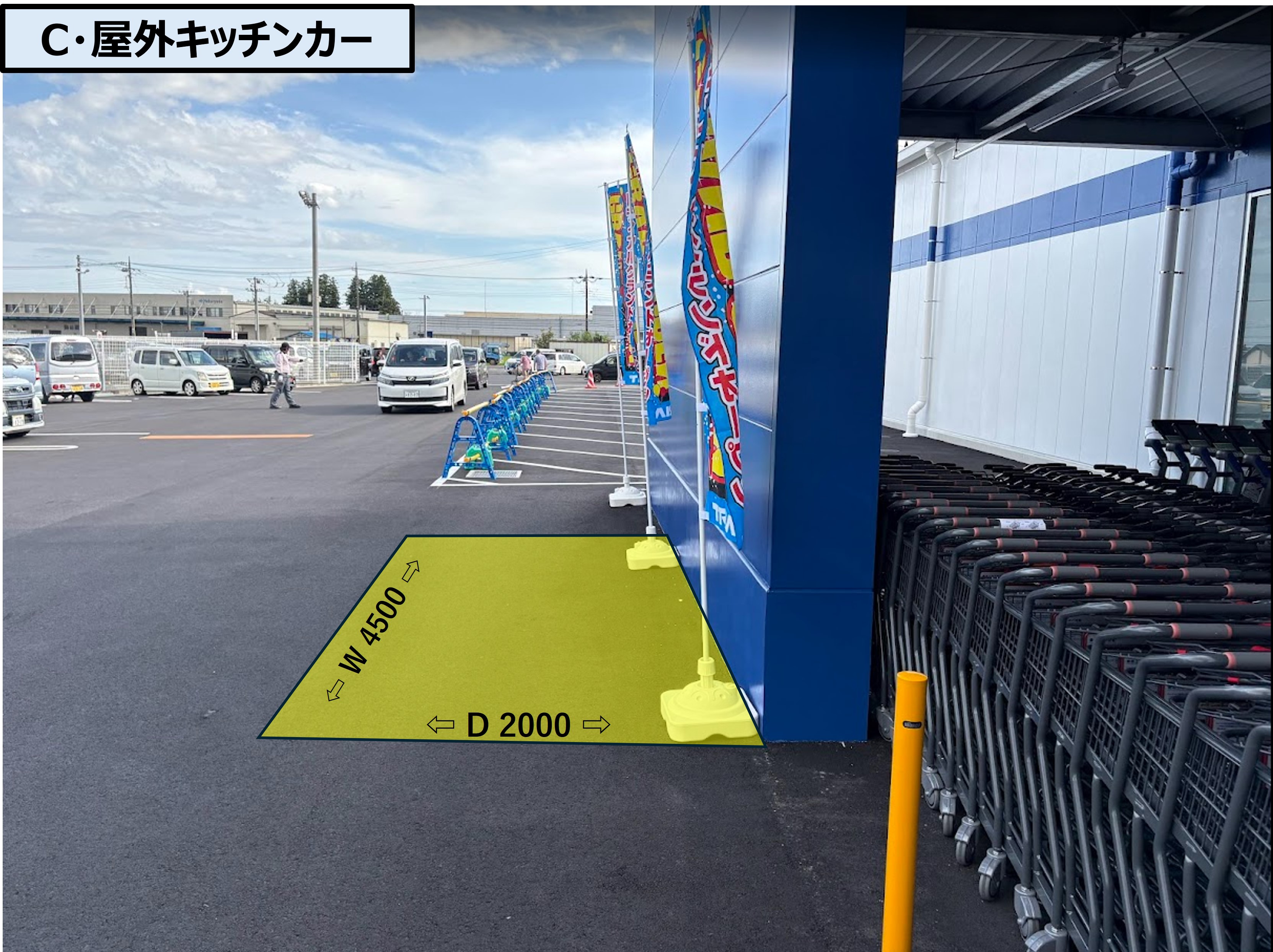 【スーパーセンタートライアル鹿沼店】NEW！食物販の出店が可能なトライアルマルシェ（キッチンカー/テント・スペース）