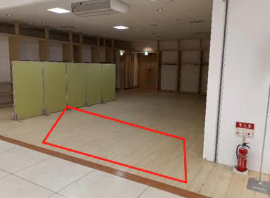 【イオン前沢店】1階クールカレアン脇スペース 販促プロモーションに最適なスーパー店内催事イベントスペース