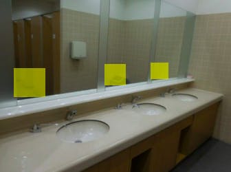 【広島段原ショッピングセンター】モール内広告 化粧室の画像