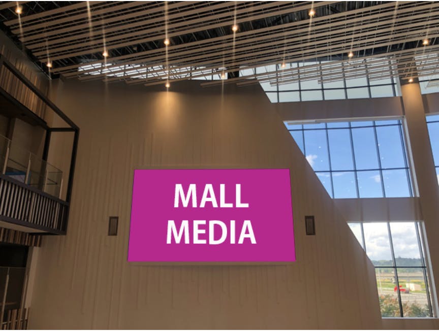 【イオンモール新利府】モール内広告 東北最大級 350インチ デジタルサイネージの画像