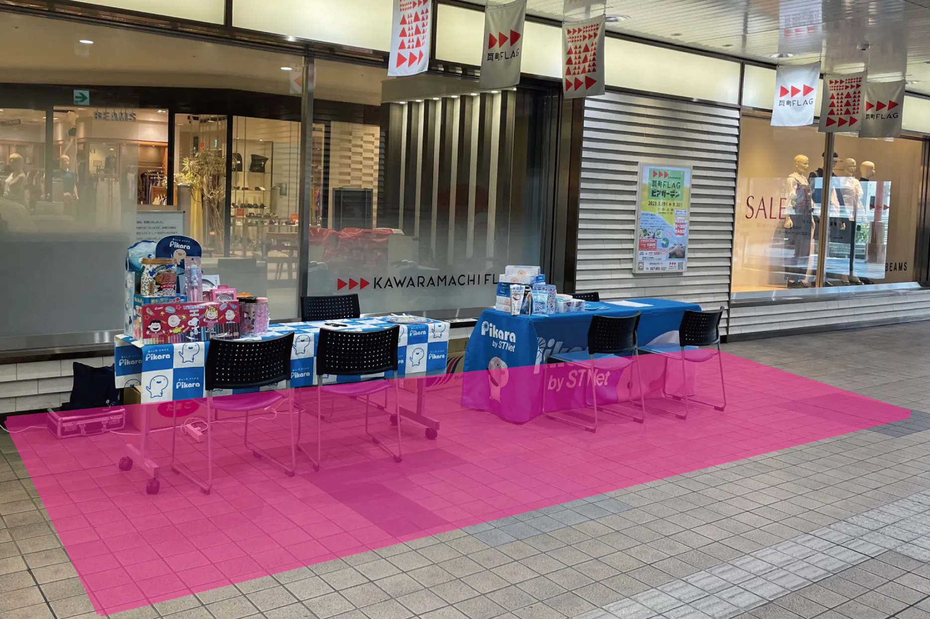 【瓦町駅直結/瓦町FLAG入口横】食物販、PRイベントに最適な圧倒的な人流を誇るイベントスペース ④瓦町FLAG2C入口右側