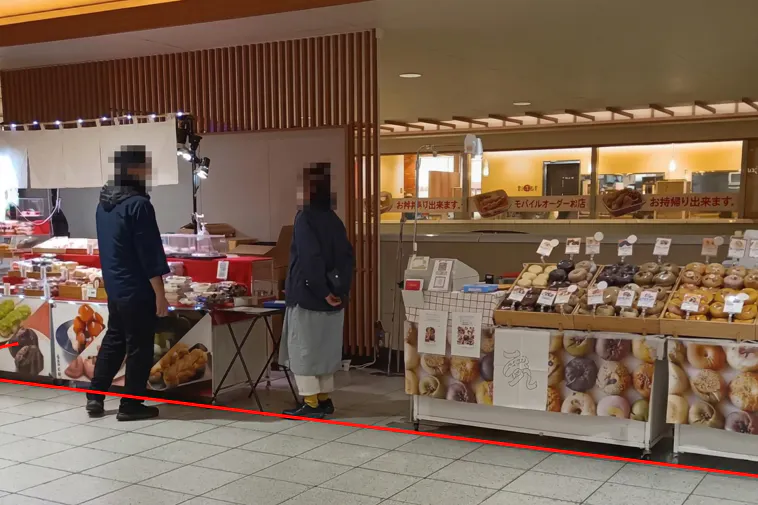 【北千住駅】北千住駅中央改札内コンコース(改札側)