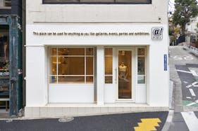 【恵比寿駅3分/代官山駅4分】ポップアップストアや展示会に最適な自然光が入るプレーンでナチュラルな路面スペース