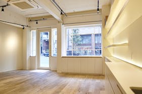【恵比寿駅3分/代官山駅4分】ポップアップストアや展示会に最適な自然光が入るプレーンでナチュラルな路面スペース