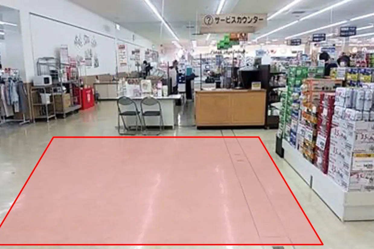 【ゆめマート 豊前】サービスカウンター横 物販のポップアップストアや販促プロモーションにおすすめな催事イベントスペース