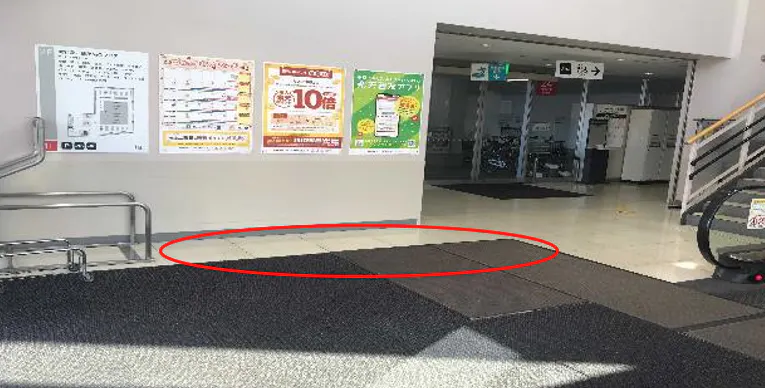 【西友　朝霞根岸店】1階入口前　プロモーション用途や物販、食物販のポップアップストアに最適なスーパー店内催事イベントスペース