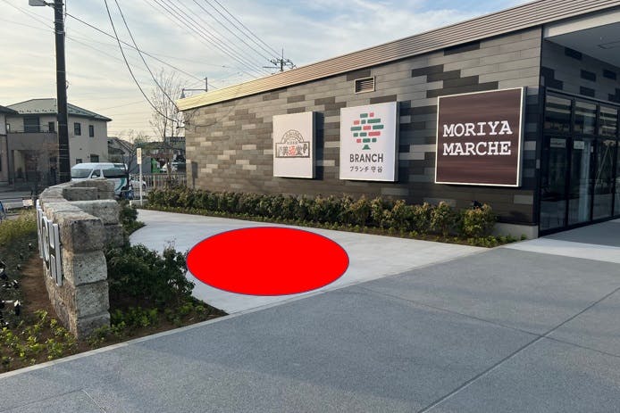 【BRANCH守谷】PRや物販利用に適した施設正面②にあるレンタルスペース